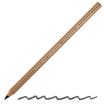 Faber PITT Compressed Charcoal Pencil Med (Wax Free) - Click Image to Close